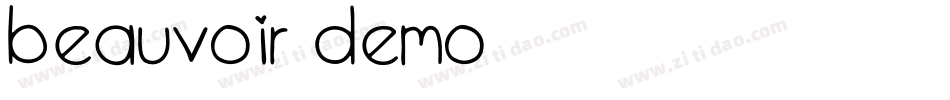 Beauvoir Demo字体转换